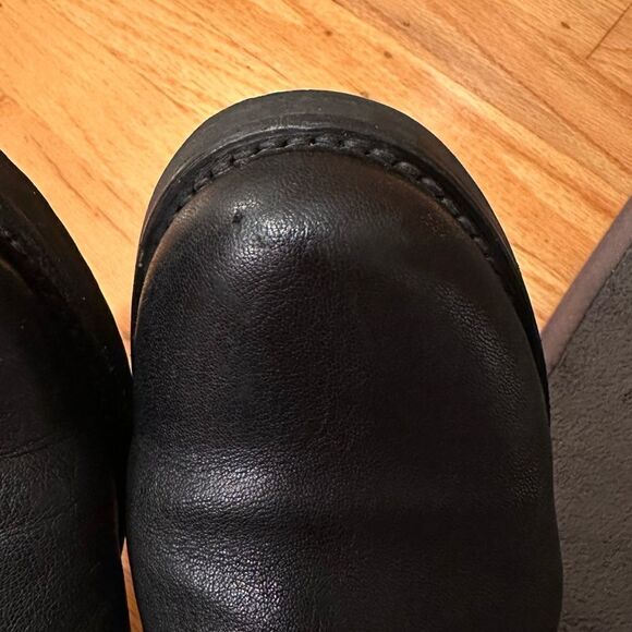 Frye Veronica Strap Zip Short Boot Black Leather with Buckle SZ 7 US - Picture 5 of 12